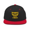 classic-snapback-black-red-front-68ba596fc72a7.jpg Gold Embroidered Brand Logo Snapback | Premium