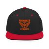 classic-snapback-black-red-front-68ba599665b19.jpg Orange Embroidered Brand Logo Snapback | Premium
