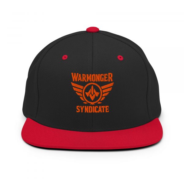 classic-snapback-black-red-front-68ba599665b19.jpg Orange Embroidered Brand Logo Snapback | Premium