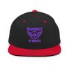Purple Embroidered Brand Logo Snapback | Premium