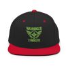 Kiwi Green Embroidered Brand Logo Snapback | Premium