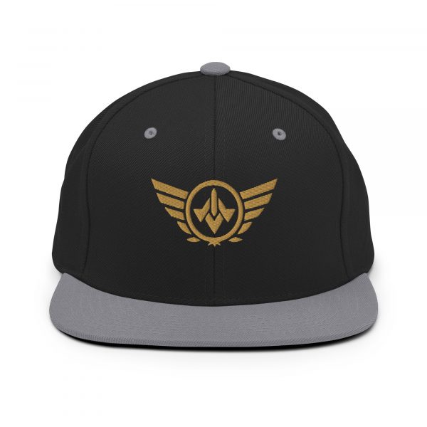 Old Gold Embroidered Logo Snapback | Premium