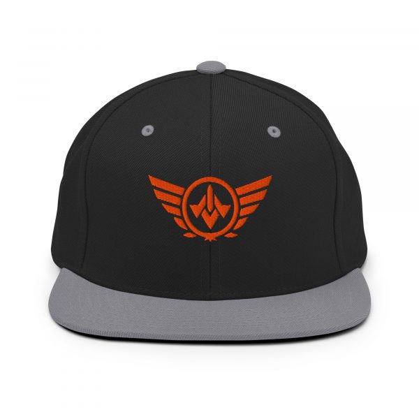 Orange Embroidered Logo Snapback | Premium