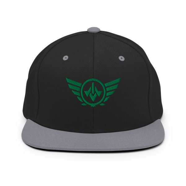 Kelly Green Embroidered Logo Snapback | Premium