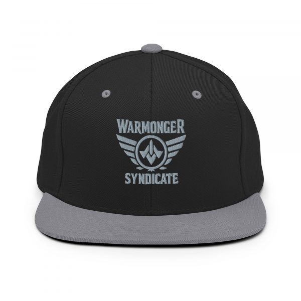 Grey Embroidered Brand Logo Snapback | Premium