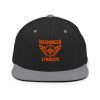 classic-snapback-black-silver-front-68ba599668851.jpg Orange Embroidered Brand Logo Snapback | Premium