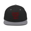 Maroon Embroidered Brand Logo Snapback | Premium