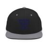 classic-snapback-black-silver-front-68ba5a8c17ae8.jpg Navy Embroidered Brand Logo Snapback | Premium