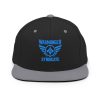 classic-snapback-black-silver-front-68ba5af5b17d7.jpg Aqua Embroidered Brand Logo Snapback | Premium