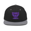 Purple Embroidered Brand Logo Snapback | Premium