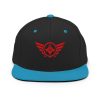classic-snapback-black-teal-front-68ba554b2662c.jpg Red Embroidered Logo Snapback | Premium