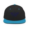 classic-snapback-black-teal-front-68ba55b71b818.jpg Navy Embroidered Logo Snapback | Premium