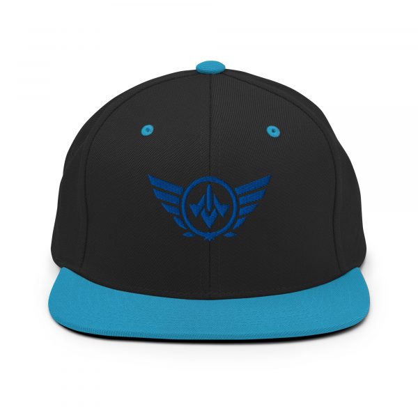 classic-snapback-black-teal-front-68ba56217a16e.jpg Royale Embroidered Logo Snapback | Premium