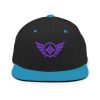 Purple Embroidered Logo Snapback | Premium