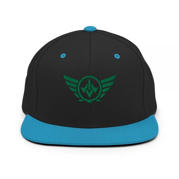 Kelly Green Embroidered Logo Snapback | Premium