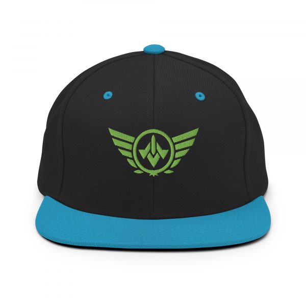 Kiwi Green Embroidered Logo Snapback | Premium