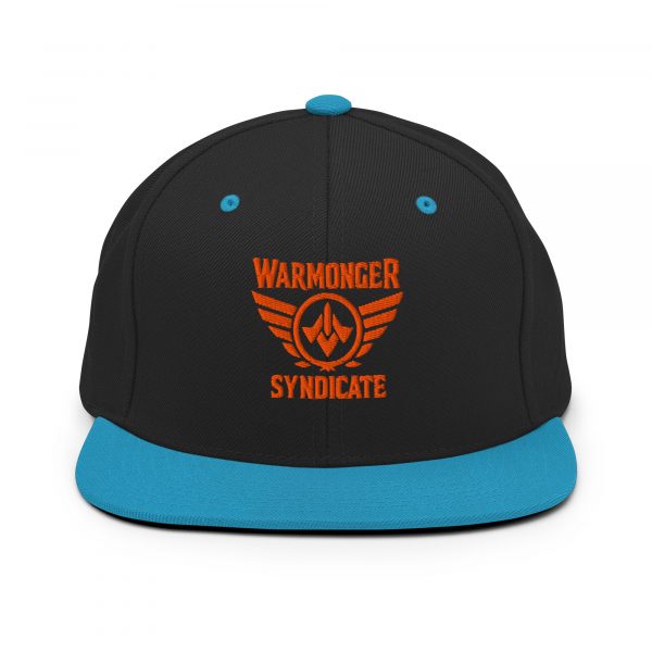 classic-snapback-black-teal-front-68ba5996677e3.jpg Orange Embroidered Brand Logo Snapback | Premium