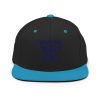 classic-snapback-black-teal-front-68ba5a8c1732c.jpg Navy Embroidered Brand Logo Snapback | Premium