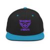 Purple Embroidered Brand Logo Snapback | Premium