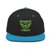 Kiwi Green Embroidered Brand Logo Snapback | Premium