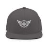 classic-snapback-dark-grey-front-68ba48545ee5b.jpg White Embroidered Logo Snapback | Premium