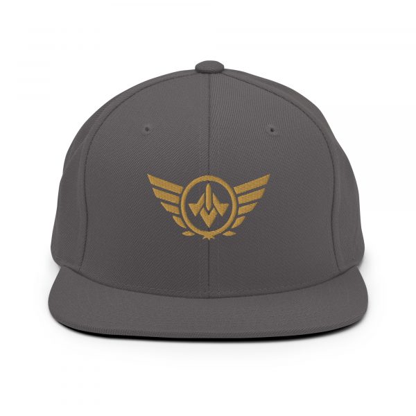 Old Gold Embroidered Logo Snapback | Premium