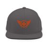 Orange Embroidered Logo Snapback | Premium