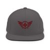 Maroon Embroidered Logo Snapback | Premium