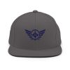 classic-snapback-dark-grey-front-68ba55b724073.jpg Navy Embroidered Logo Snapback | Premium