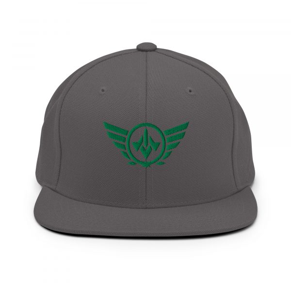 Kelly Green Embroidered Logo Snapback | Premium