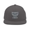 Grey Embroidered Brand Logo Snapback | Premium