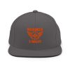 classic-snapback-dark-grey-front-68ba5996748dd.jpg Orange Embroidered Brand Logo Snapback | Premium