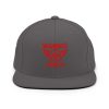 Red Embroidered Brand Logo Snapback | Premium