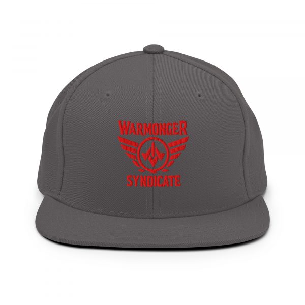 Red Embroidered Brand Logo Snapback | Premium