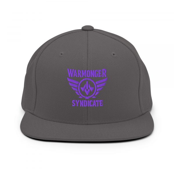 Purple Embroidered Brand Logo Snapback | Premium