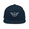 classic-snapback-dark-navy-front-68ba490612eba.jpg Grey Embroidered Logo Snapback | Premium