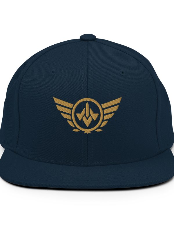 Old Gold Embroidered Logo Snapback | Premium