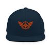 Orange Embroidered Logo Snapback | Premium