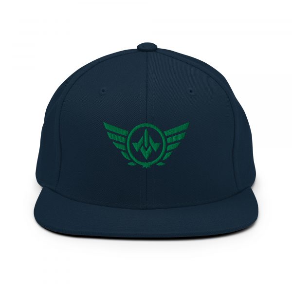 Kelly Green Embroidered Logo Snapback | Premium