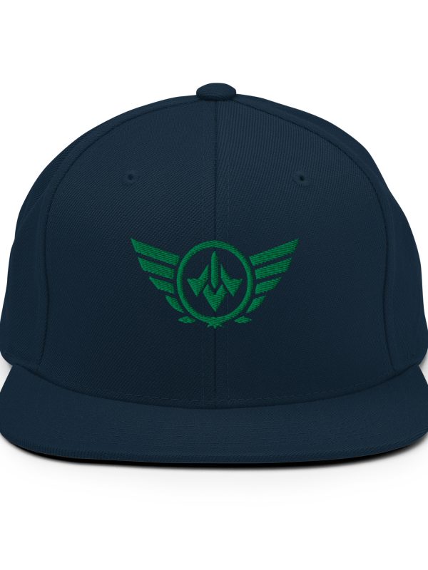 Kelly Green Embroidered Logo Snapback | Premium