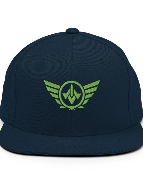 Kiwi Green Embroidered Logo Snapback | Premium