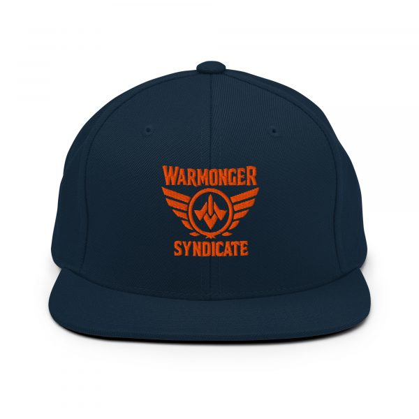 classic-snapback-dark-navy-front-68ba5996644d4.jpg Orange Embroidered Brand Logo Snapback | Premium