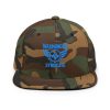 classic-snapback-green-camo-front-68ba5af5b7810.jpg Aqua Embroidered Brand Logo Snapback | Premium