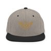 Old Gold Embroidered Logo Snapback | Premium