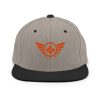 Orange Embroidered Logo Snapback | Premium