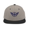 classic-snapback-heather-black-front-68ba55b7279cf.jpg Navy Embroidered Logo Snapback | Premium