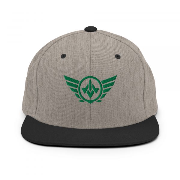 Kelly Green Embroidered Logo Snapback | Premium