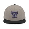 classic-snapback-heather-black-front-68ba5a8c1e2c9.jpg Navy Embroidered Brand Logo Snapback | Premium