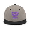 Purple Embroidered Brand Logo Snapback | Premium