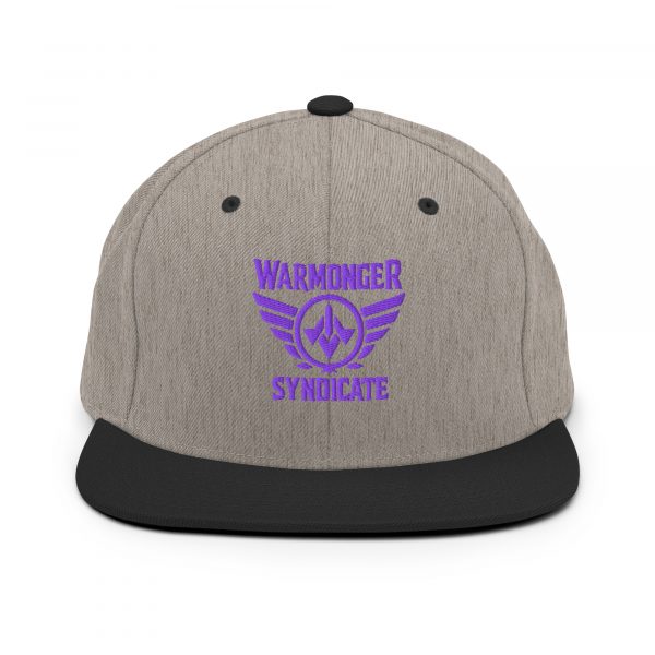 Purple Embroidered Brand Logo Snapback | Premium